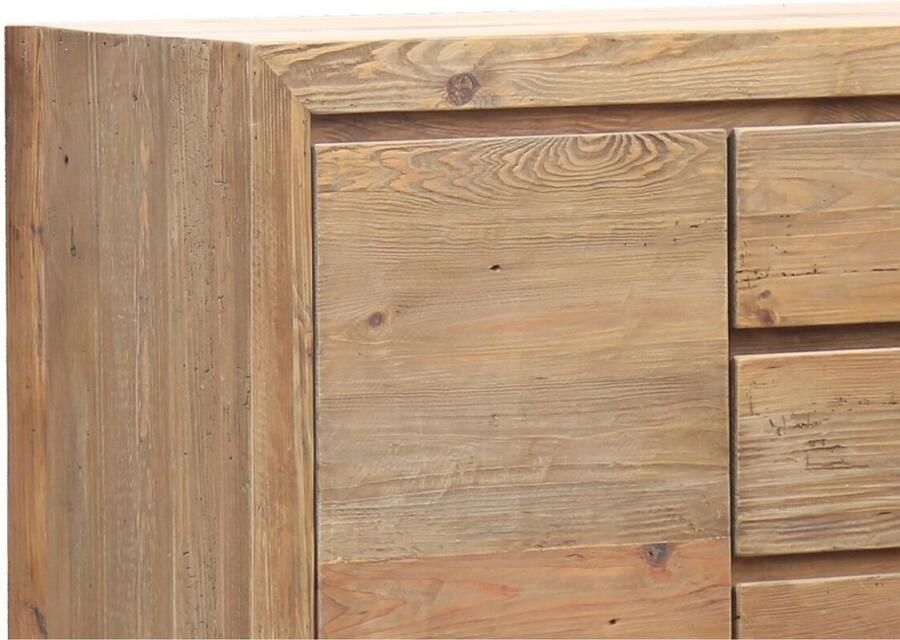 Home ESPRIT Dientafel Natuurlijk Pijnboom Gerecycleerd Hout 160 X 48 X 90 cm