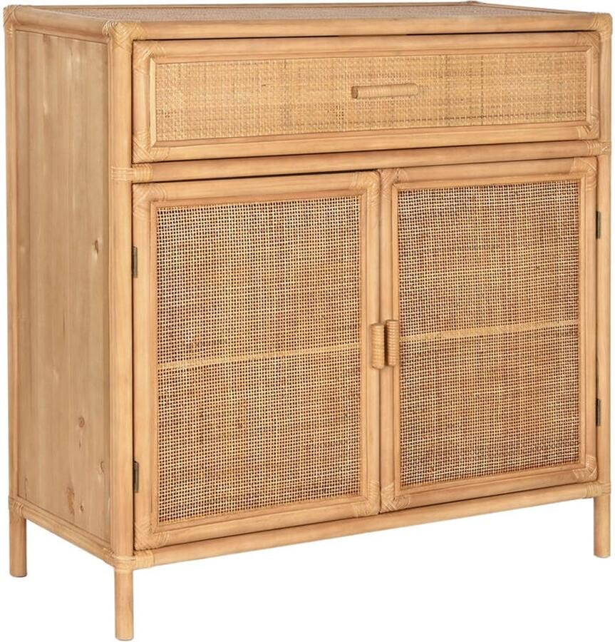Home ESPRIT Dressoir Lichtbruin Rotan Spar 100 x 40 x 100 cm