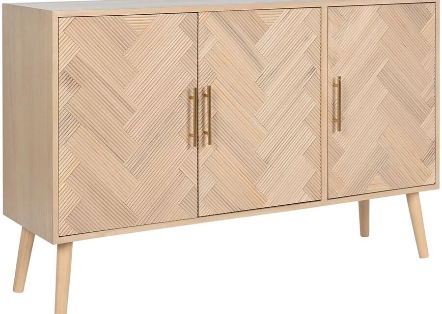 Home ESPRIT Dressoir Natuurlijk Paulownia hout MDF 120 x 34 x 76 cm