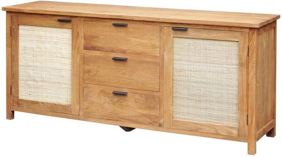 Home ESPRIT Dressoir Rotan Teakhout 180 x 50 x 85 cm