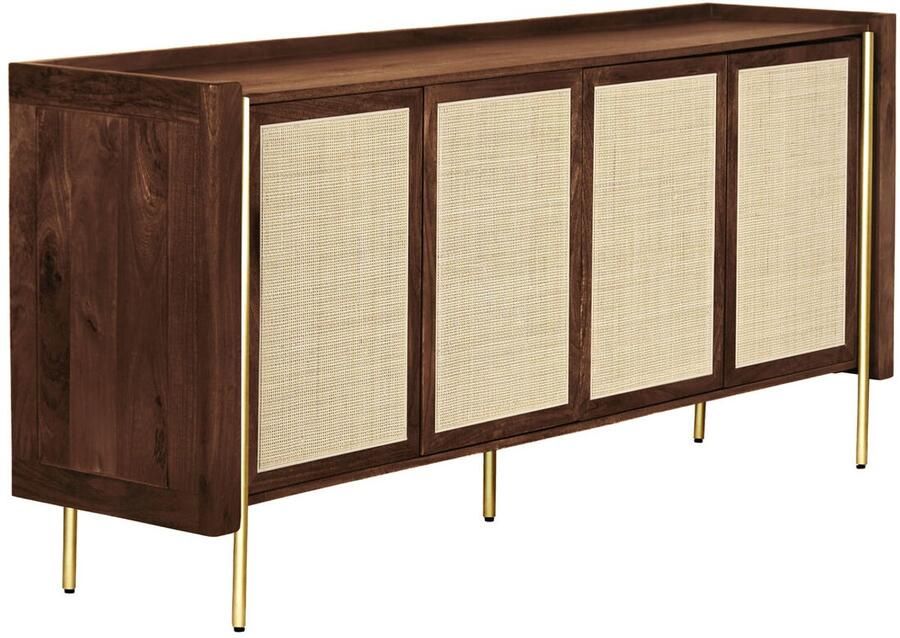 Home ESPRIT Dressoir Vezel Mangohout 180 x 40 x 80 cm