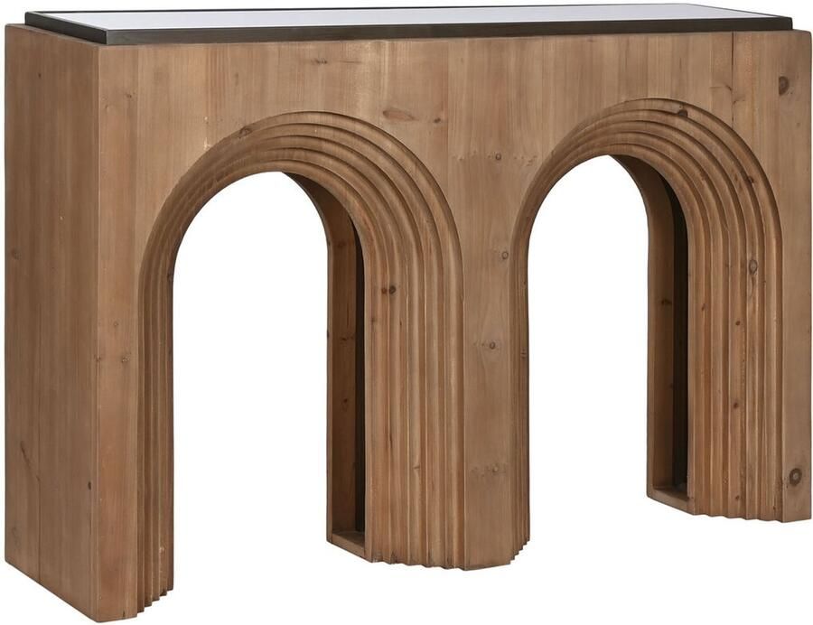 Home ESPRIT Gang Bruin Zwart 122 x 30 x 80 cm