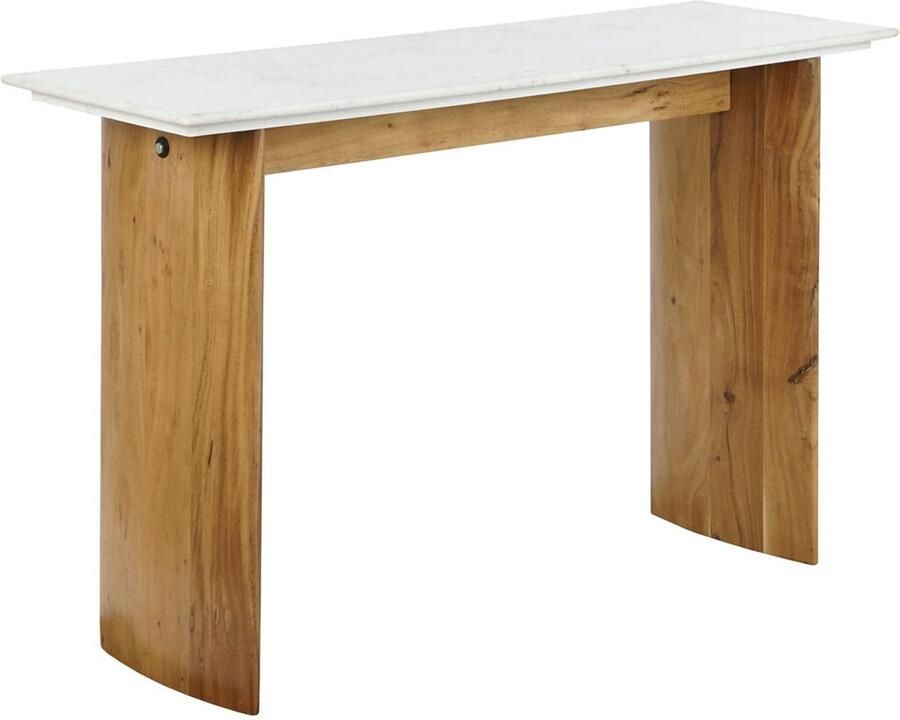 Home ESPRIT Gang Wit Bruin 120 x 38 x 77 cm