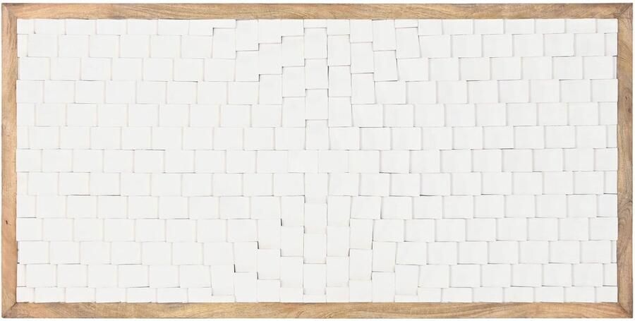 Home ESPRIT Hoofdbord Wit Natuurlijk 160 x 4 x 80 cm