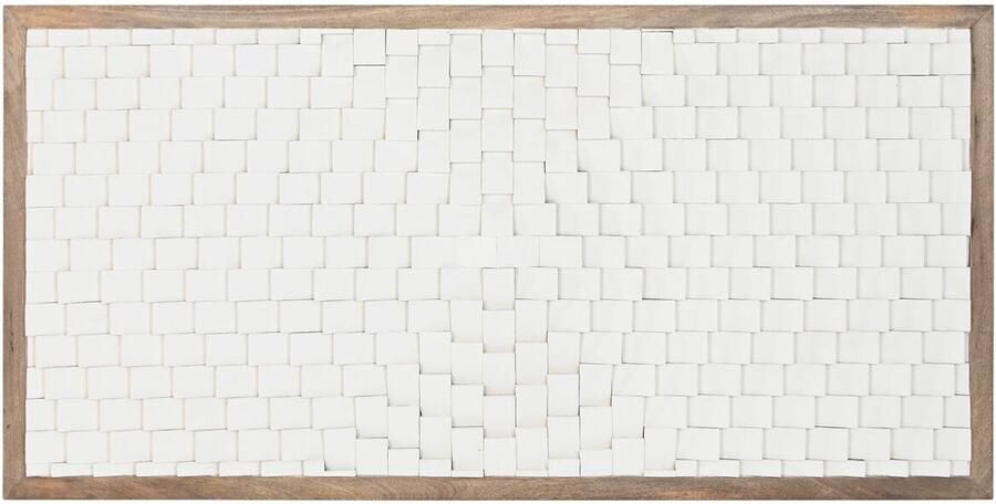 Home ESPRIT Hoofdbord Wit Natuurlijk 180 X 5 X 90 CM