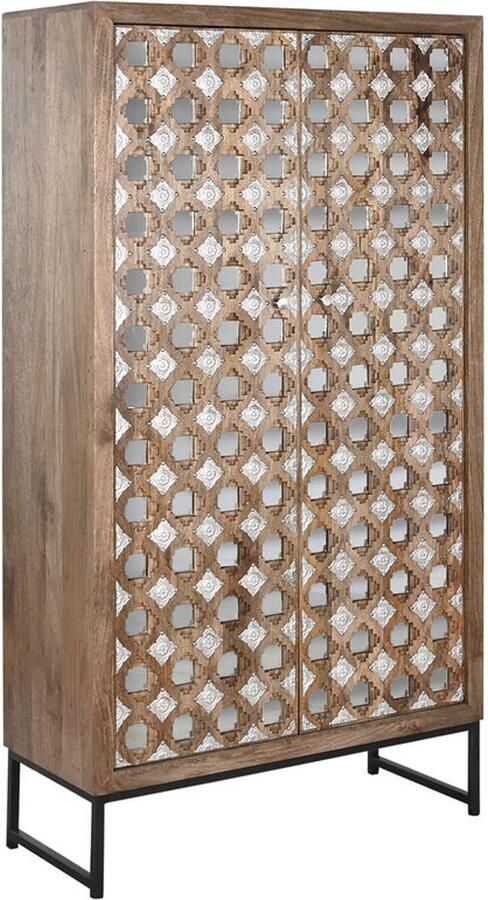 Home ESPRIT Kast Bruin Zwart Zilverkleurig 90 x 38 x 170 cm