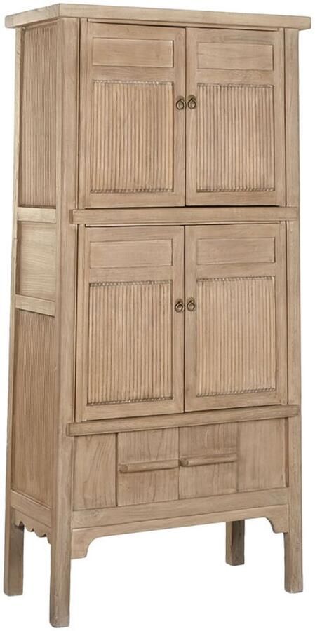 Home ESPRIT Kast Natuurlijk Elmhout 92 x 42 x 189 cm