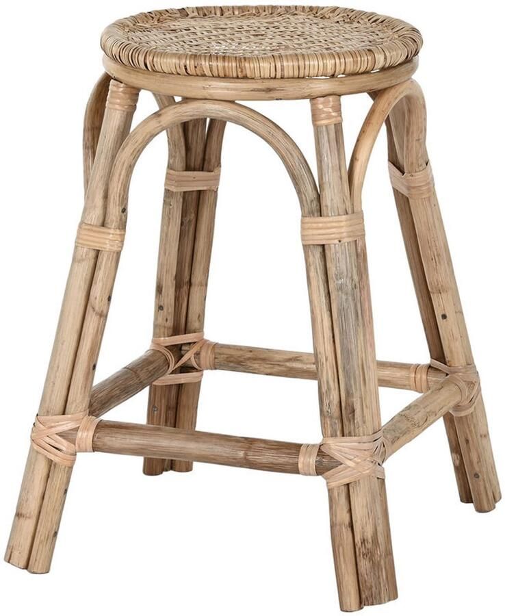 Home ESPRIT Kruk Natuurlijk vlechtwerk Rotan 37 X 37 X 49 5 cm