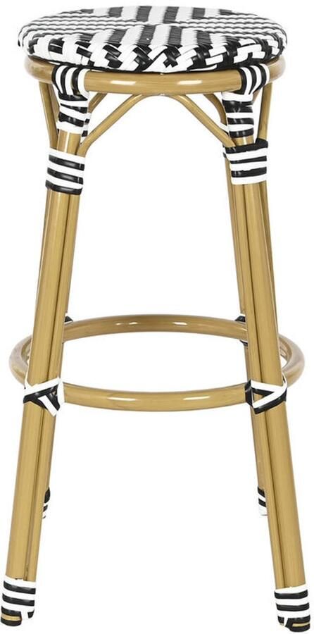 Home ESPRIT Kruk Tweekleurig Metaal Synthetische rotan 39 5 x 39 5 x 74 5 cm