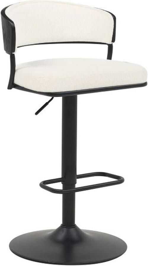 Home ESPRIT Kruk Wit Metaal 48 5 x 48 x 83 5 cm