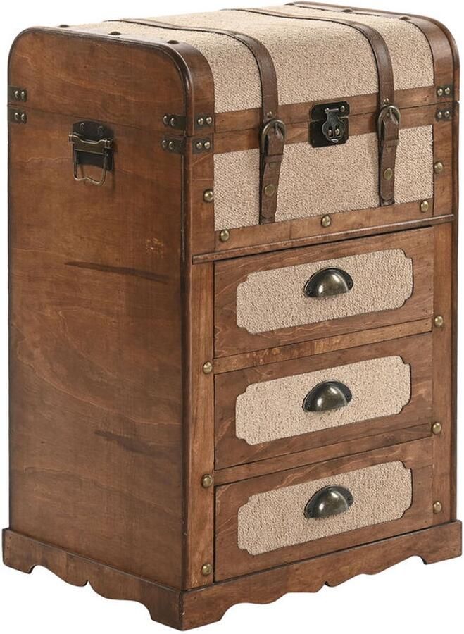 Home ESPRIT Ladenkast Bruin Beige Alpino 45 x 35 x 71 5 cm