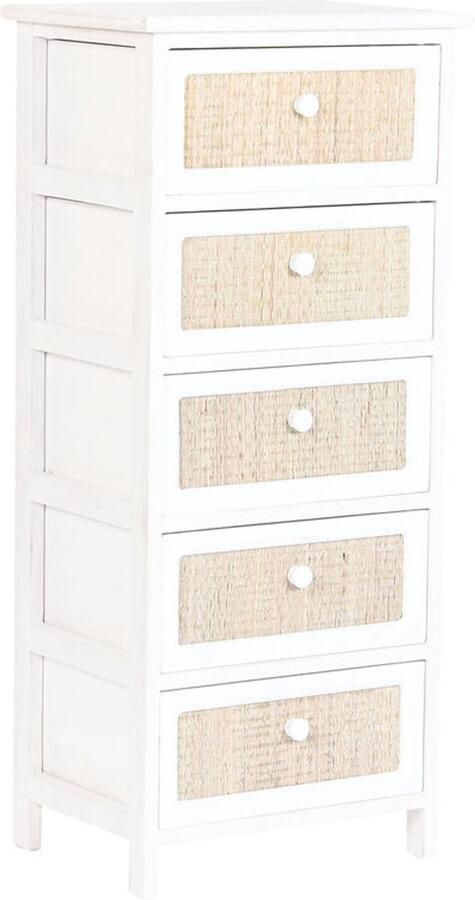 Home ESPRIT Ladenkast Wit Cottage Decapé 40 x 29 x 90 cm