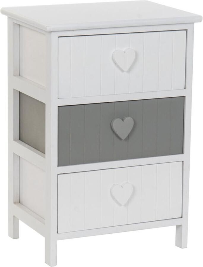 Home ESPRIT Ladenkast Wit Grijs 40 x 29 x 58 cm