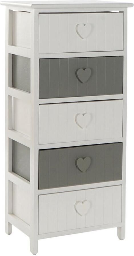 Home ESPRIT Ladenkast Wit Grijs 40 x 29 x 90 cm