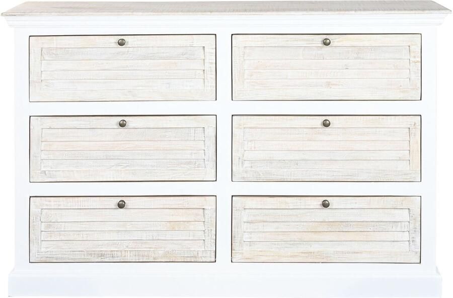 Home ESPRIT Ladenkast Wit Natuurlijk 150 x 40 x 100 cm