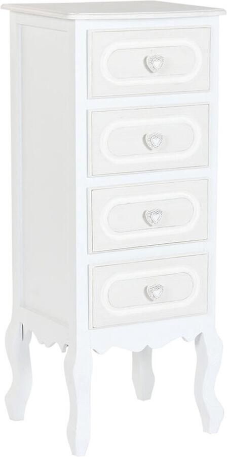 Home ESPRIT Ladenkast Wit Romantiek 40 x 36 x 100 cm