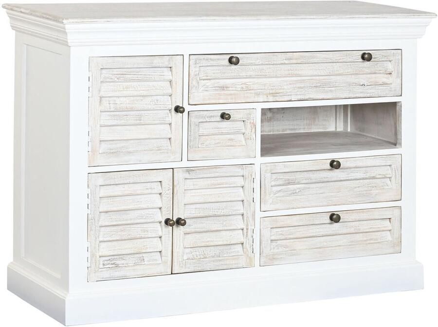 Home ESPRIT Ladenkast Wit Versleten 115 x 40 x 80 cm