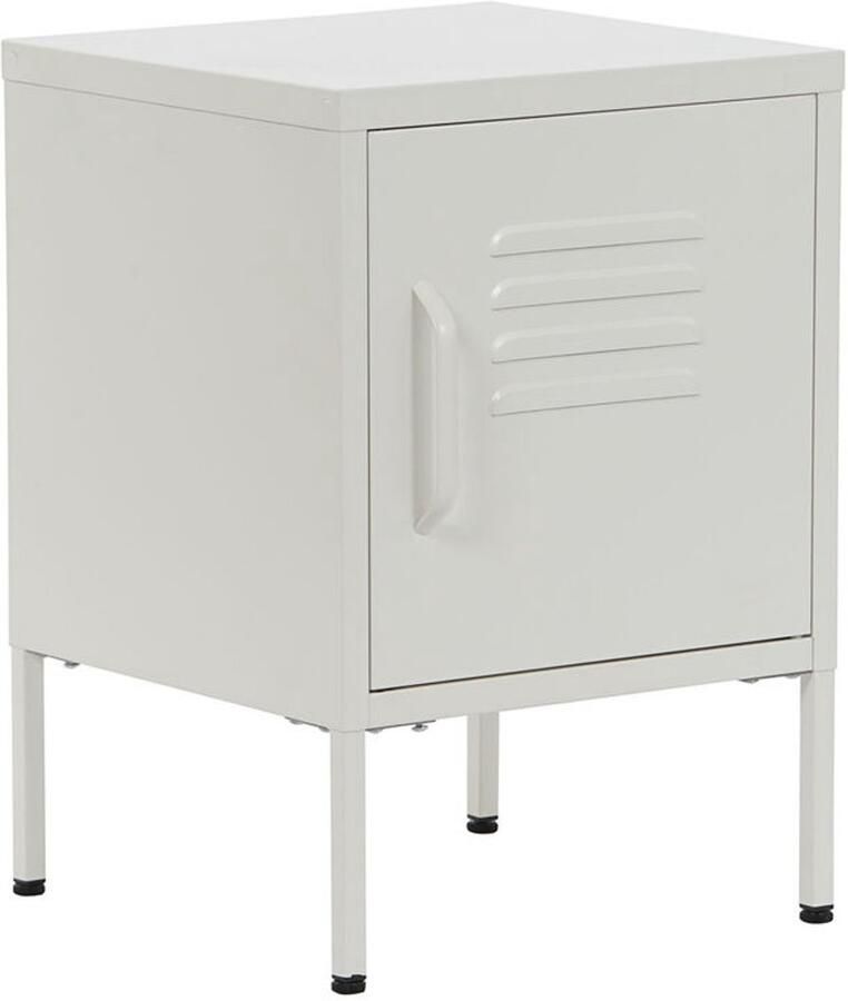 Home ESPRIT Nachtkastje Wit Metaal 35 x 35 x 51 cm