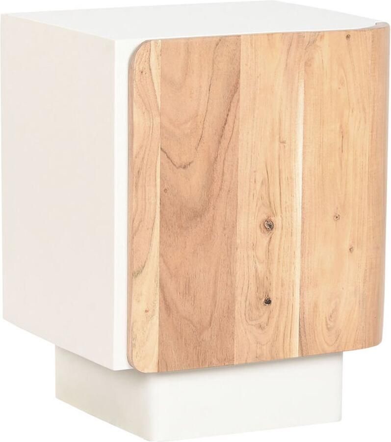 Home ESPRIT Nachtkastje Wit Natuurlijk 40 x 35 x 50 cm