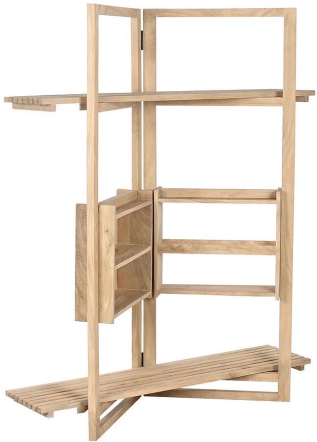 Home ESPRIT Planken Natuurlijk Mangohout Hout MDF 130 x 35 x 160 cm