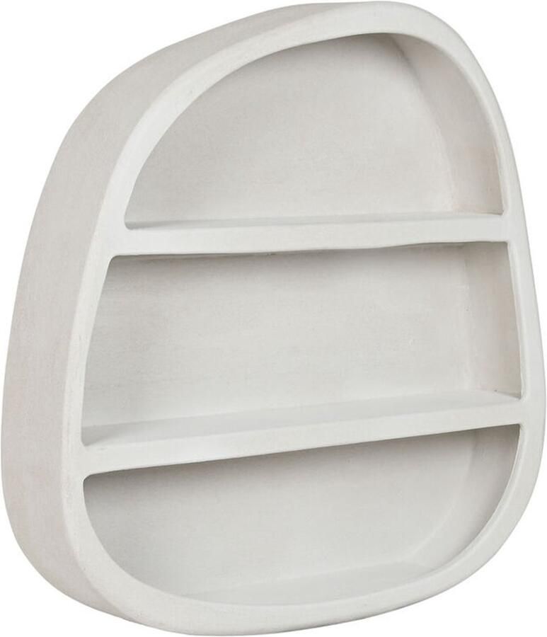 Home ESPRIT Planken Wit Hout MDF 100 x 18 x 100 cm Voor aan de muur