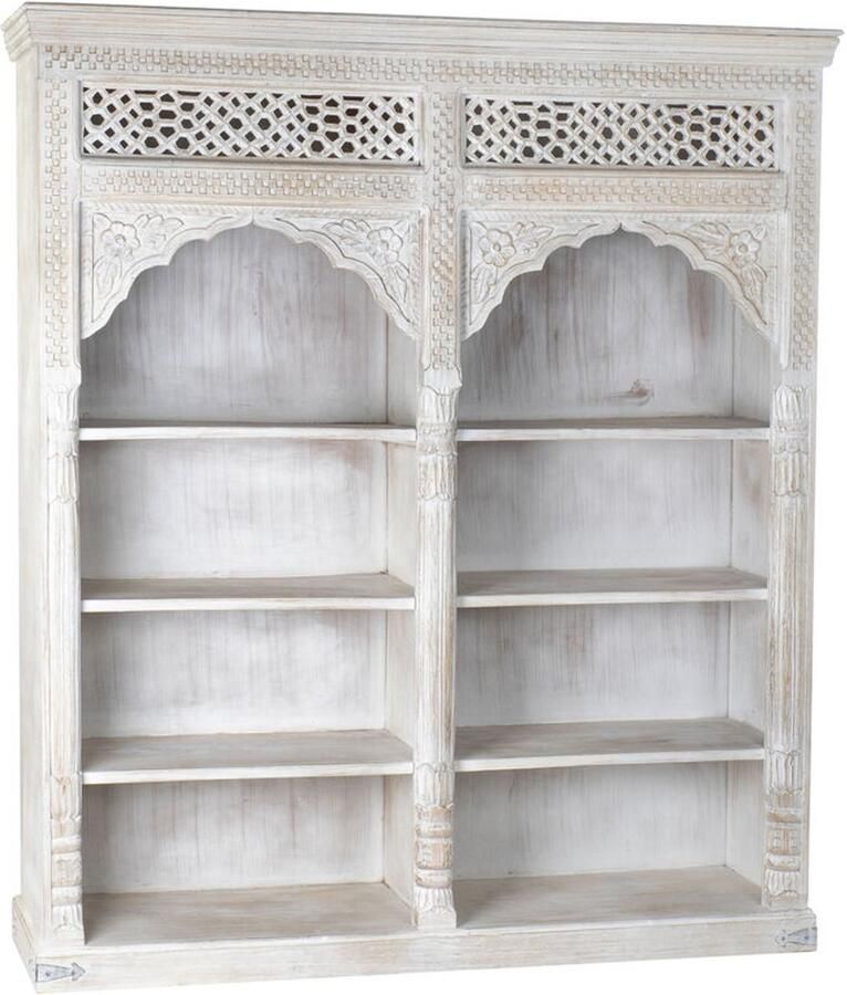 Home ESPRIT Planken Wit Mangohout Hout MDF 180 x 40 x 200 cm