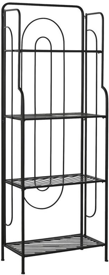 Home ESPRIT Planken Zwart Metaal 60 x 27 x 160 cm