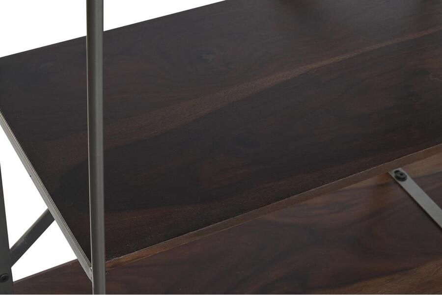 Home ESPRIT Planken Zwart Natuurlijk Hout Metaal 213 x 43 x 220 cm