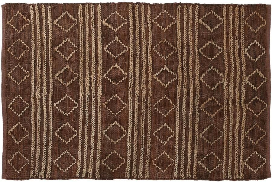 Home ESPRIT Tapijt Bruin Ruiten 120 x 180 x 1 cm