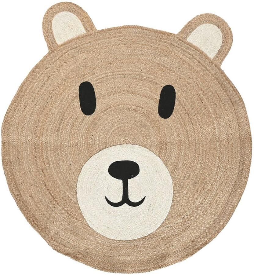 Home ESPRIT Tapijt Kinderen Beer 120 x 120 x 1 cm