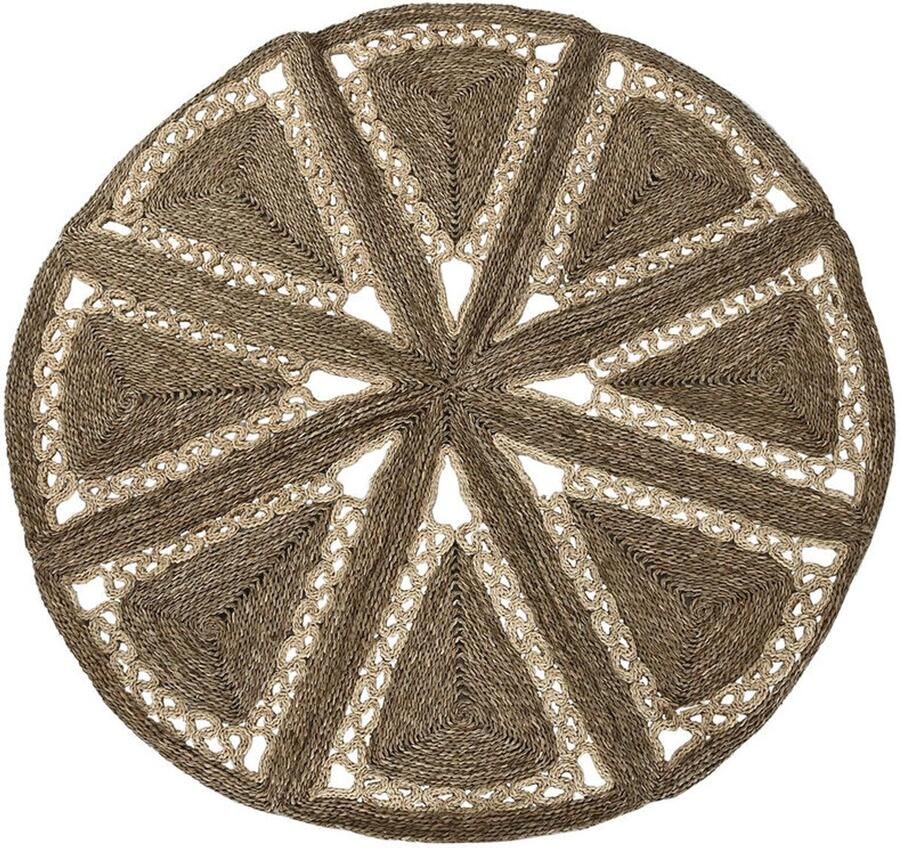 Home ESPRIT Tapijt Natuurlijk Tropisch 178 X 178 X 1 8 cm