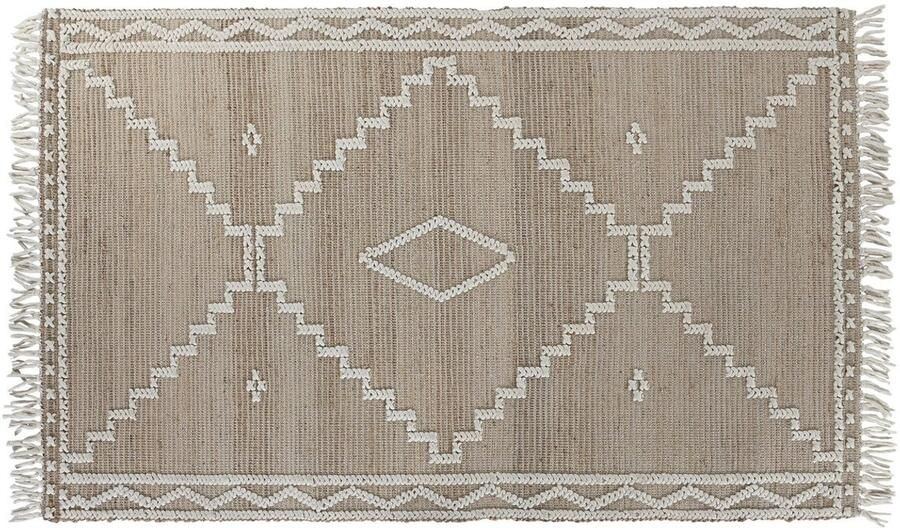 Home ESPRIT Tapijt Wit Natuurlijk Boho 160 x 230 x 1 cm