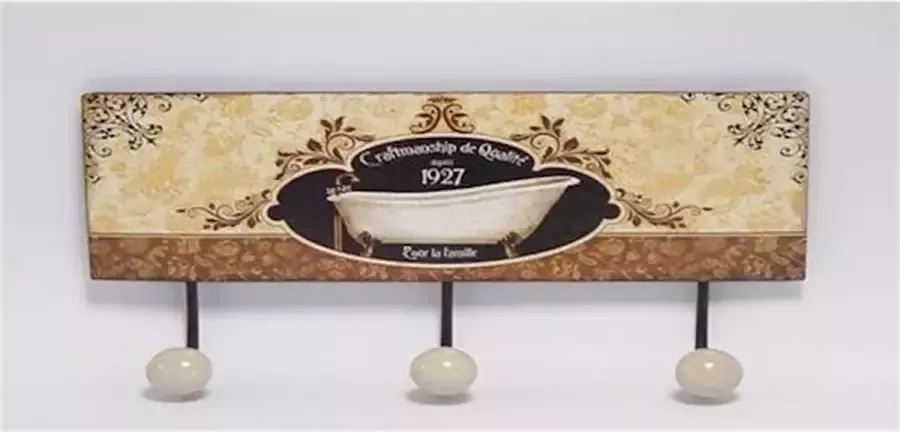 Home of Decorations Vintage Bath 15 5 x37 cm Kapstok