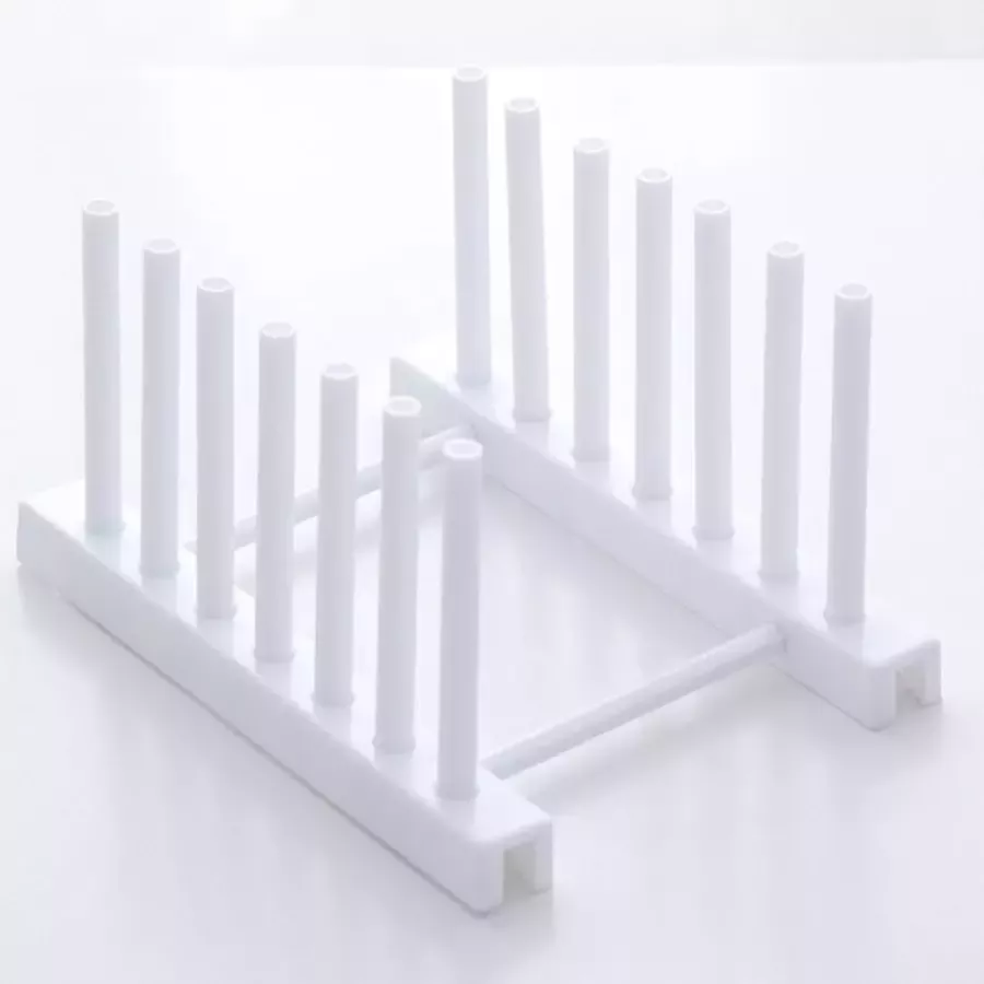 Home online Potdekselrek- Kunststof potdekselplank- keukenaccessoires- Houder voor pot- Roestvrijstalen