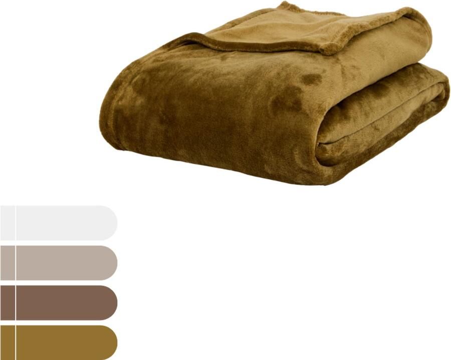 Home Plaid Studio Home XXL Plaid 200x220 cm – Superzacht Fleece Deken – Voor Bank Bed of Woonkamer – Gemaakt van Gerecycled Polyester – Kleuren Dekens Plaids Dekentje – Groen