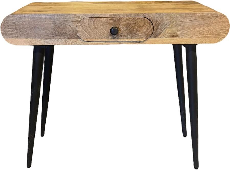 Home Society bijzettafels hout met metaal Hoogte 91 cm woonaccessoires