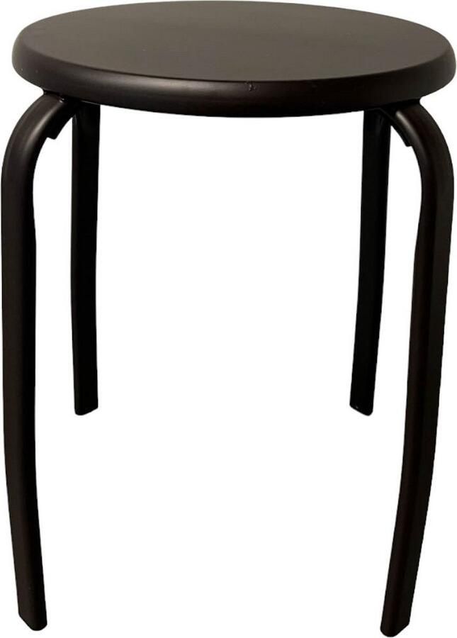 Home Society Metalen kruk Bruin 45x33.5x33.5cm