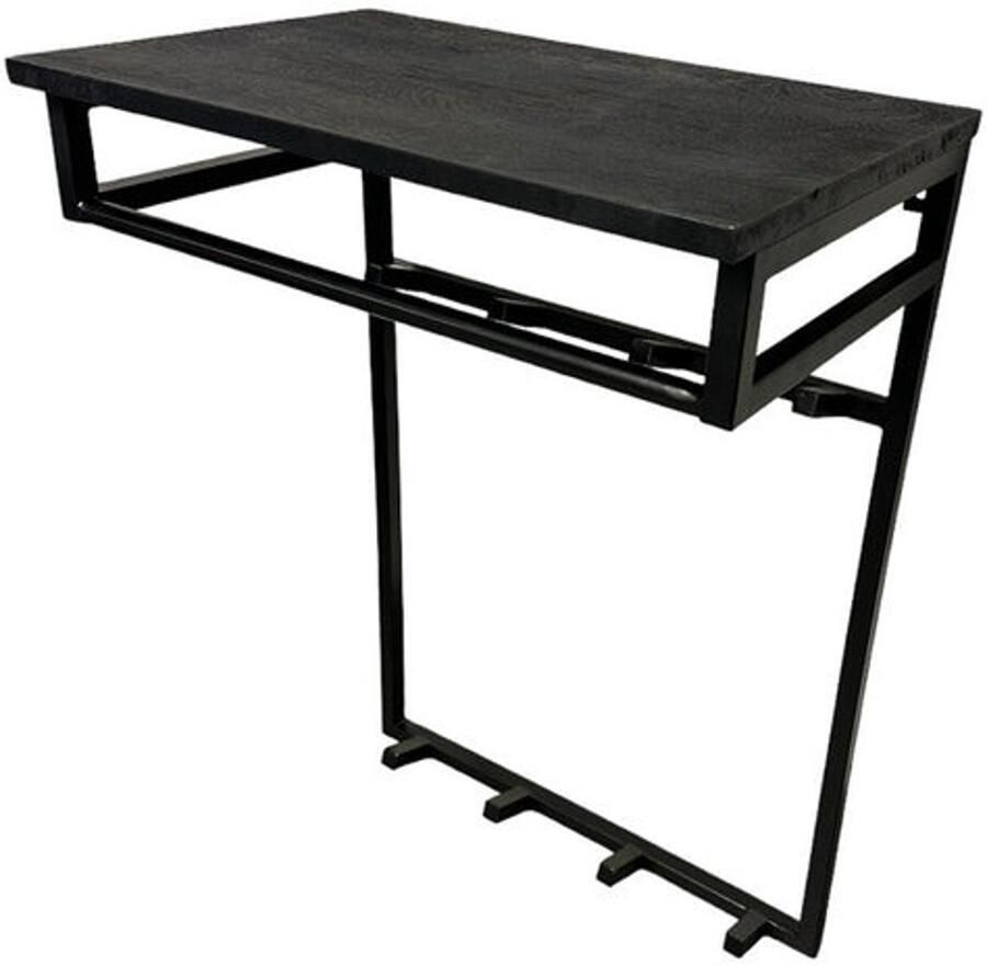 Home Society Wandplank Kapstok Kopla hout metaal 80 x 55 x 35 cm