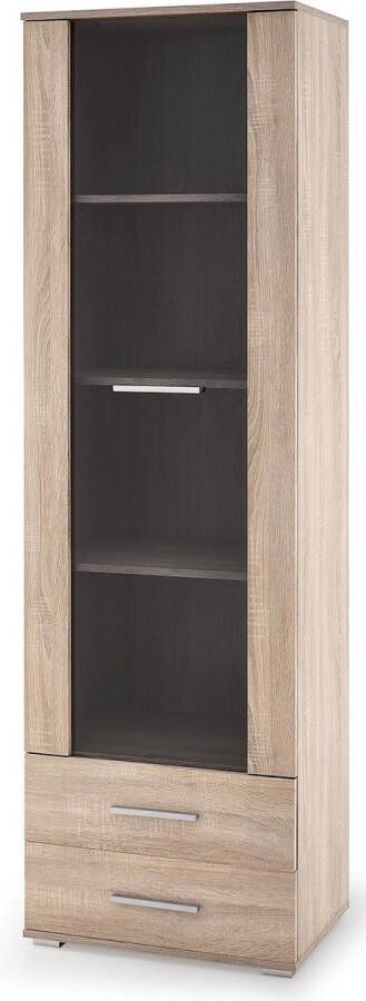 Home style Vitrinekast Lima 60 cm breed in sonoma eiken - Foto 1
