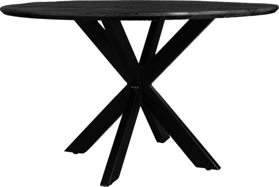 Home67 Eettafel Icon ø100 cm Zwart Mangohout