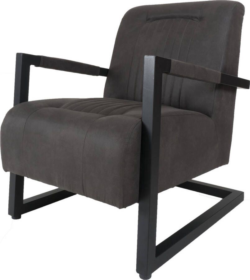 Home67 Fauteuil Boss Antraciet