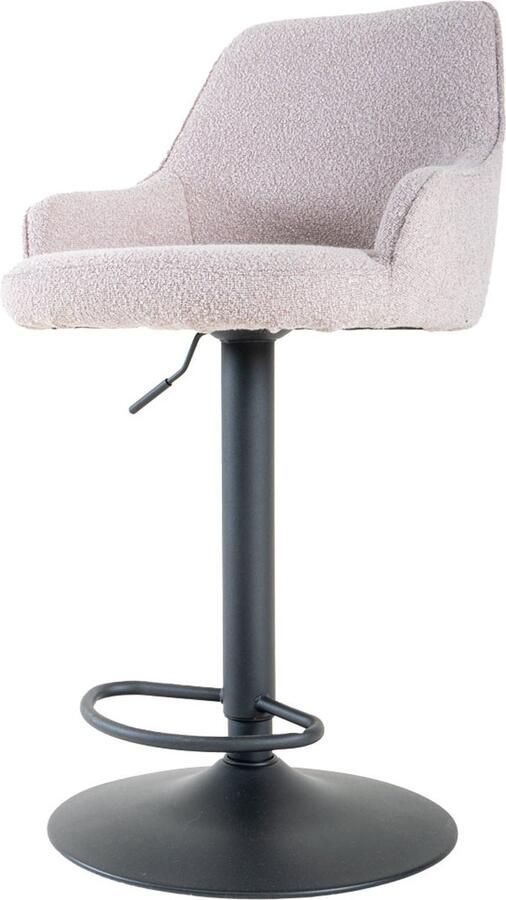 Home67 Barkruk Vera Bouclé Naturel