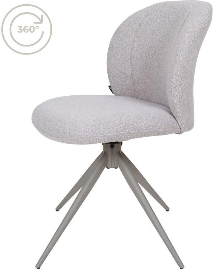 Home67 Eetkamerstoel Cosmo Bouclé Naturel