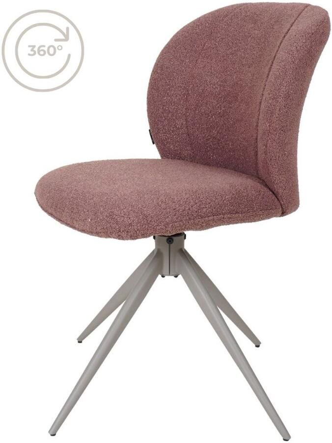 Home67 Eetkamerstoel Cosmo Bouclé Terra