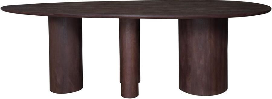 Home67 Eettafel Amir 240 x 120 cm Espresso Mangohout