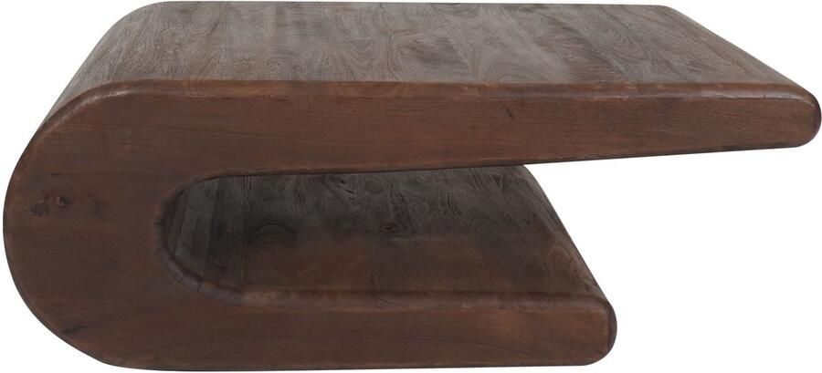 Home67 Salontafel Maan Espresso Mangohout 110 x 60 cm