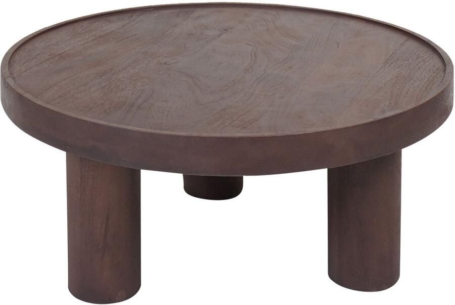 Home67 Salontafel Tias ø70 cm Espresso Mangohout