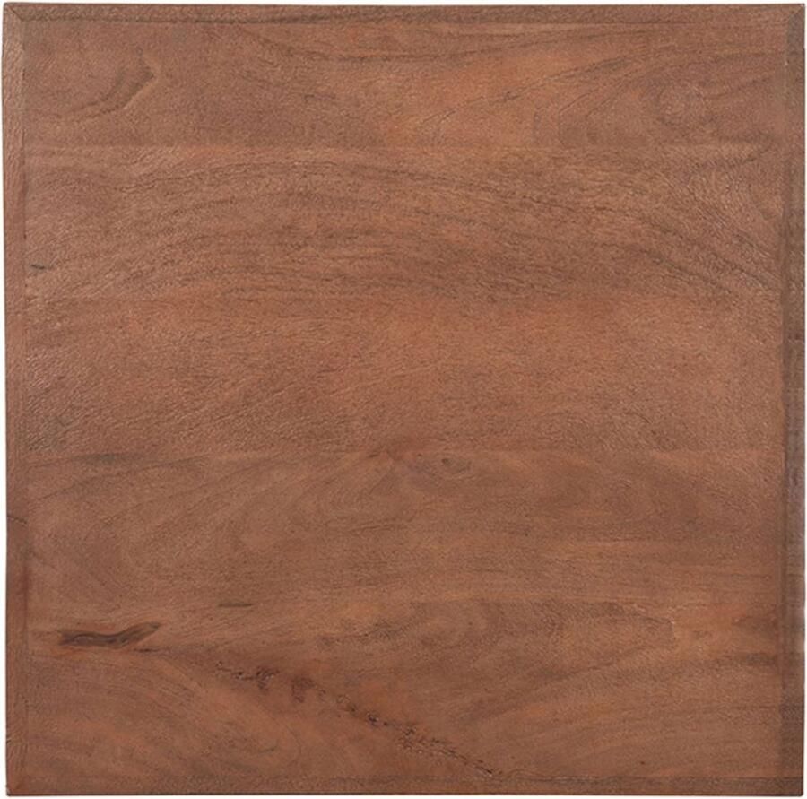 Home67 Tafelblad Horeca Espresso Mangohout 70 x 70 cm