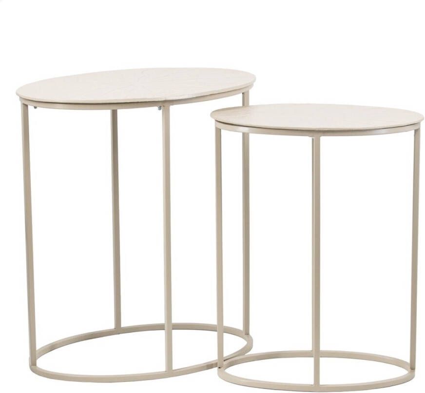Homebound by Kolony Bijzettafel set ovaal zand