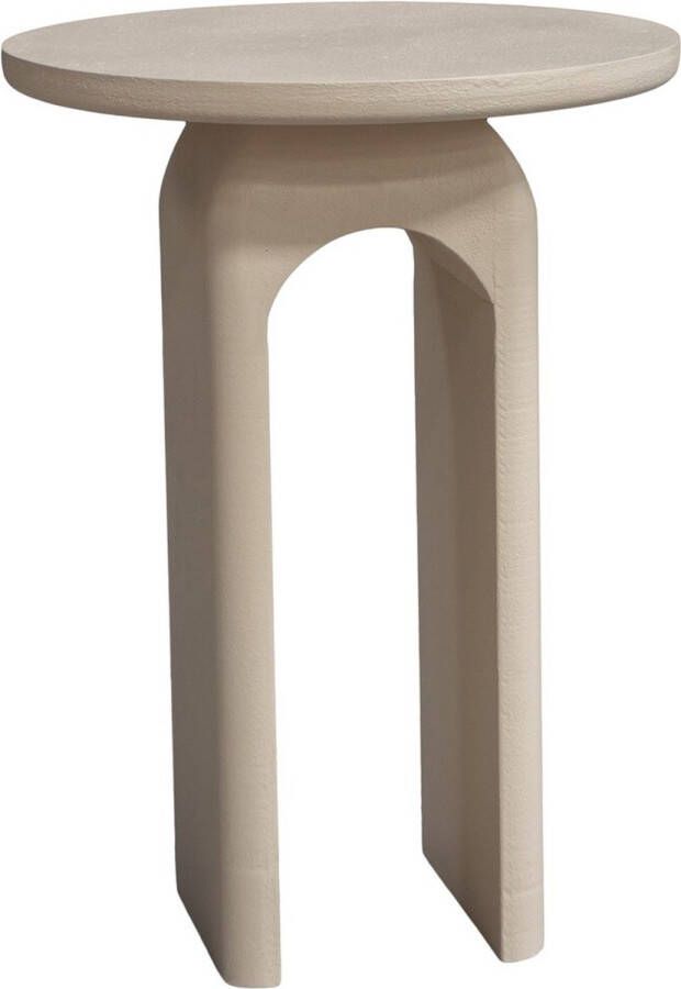 Homebound by Kolony Bijzettafeltje organic salontafel wit mango 40x40x55cm - Foto 2